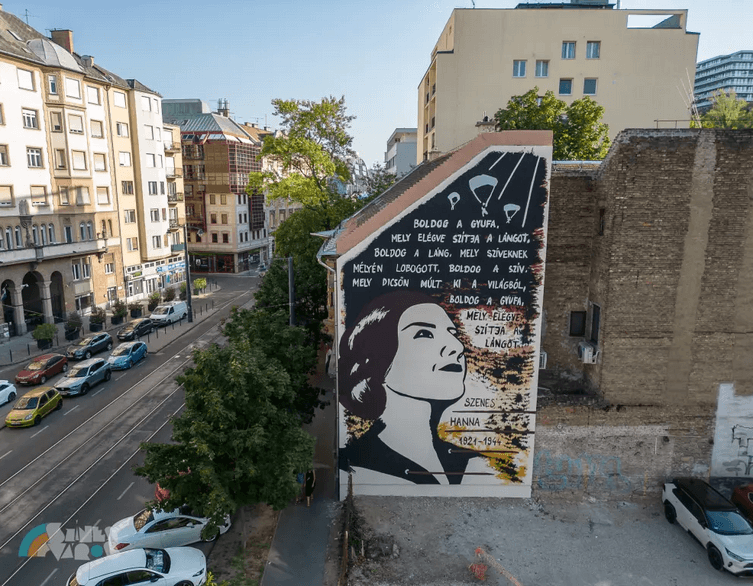 Szenes Hanna emlékére 1023 Budapest, Frankel Leó út 78.