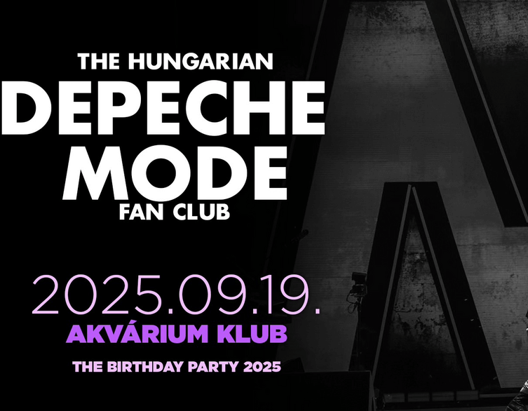 38 éves a The Hungarian Depeche Mode Fan Club!