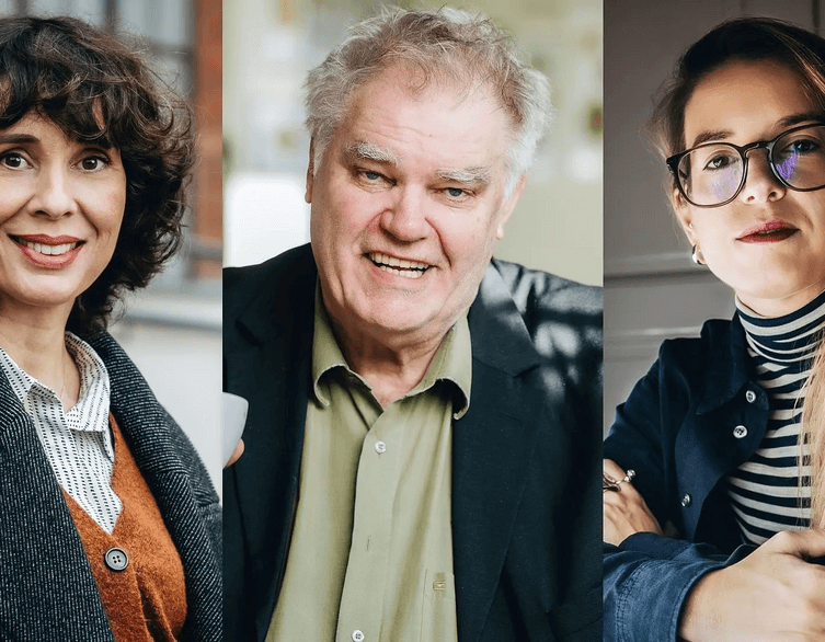 Somogyi Hajnalka, Wilhelm Droste és Patkós Luca (fotó/forrás: Merész Márton / Pro Cultura Urbis-díj)