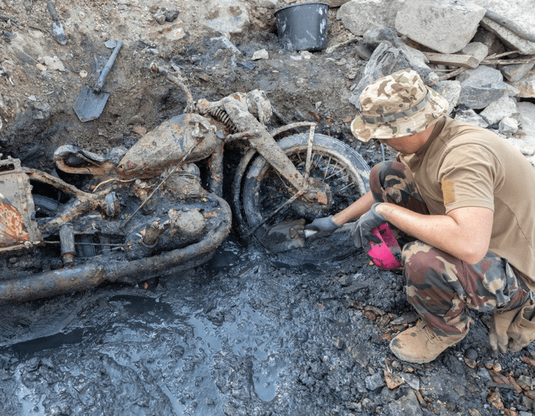 II. világháborús német motorkerékpár