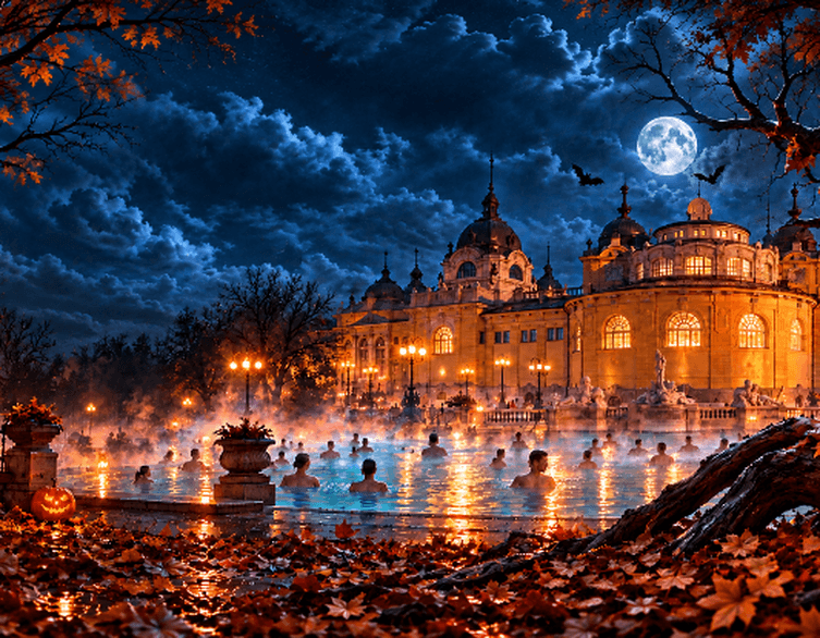 Halloween a Széchenyi fürdőben